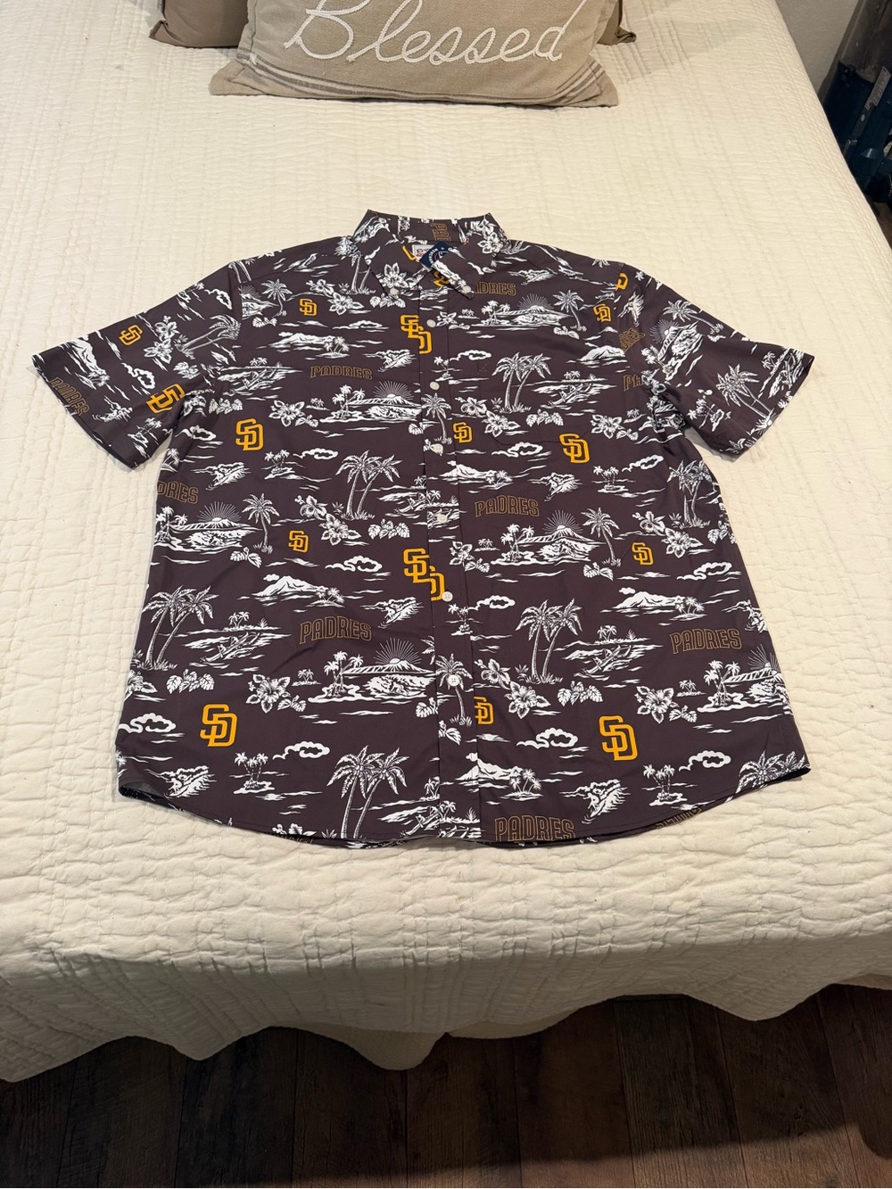 Reyn Spooner San Diego Padres Brown Hawaiian Button-Up Shirt
